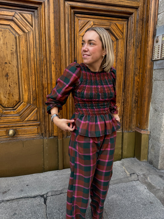 SET PARIS CUADRO ROSA Y VERDE