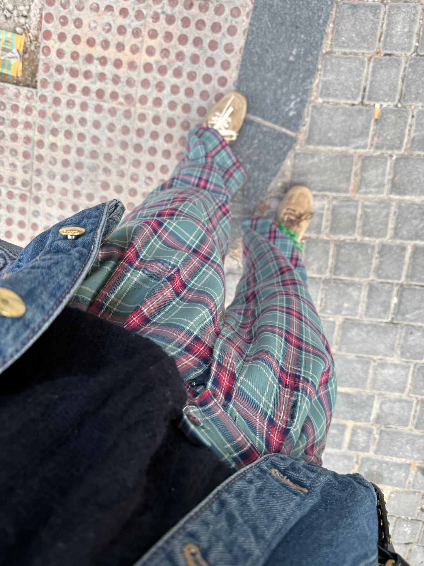 Pantalón tartán ( elige el tono que quieras )