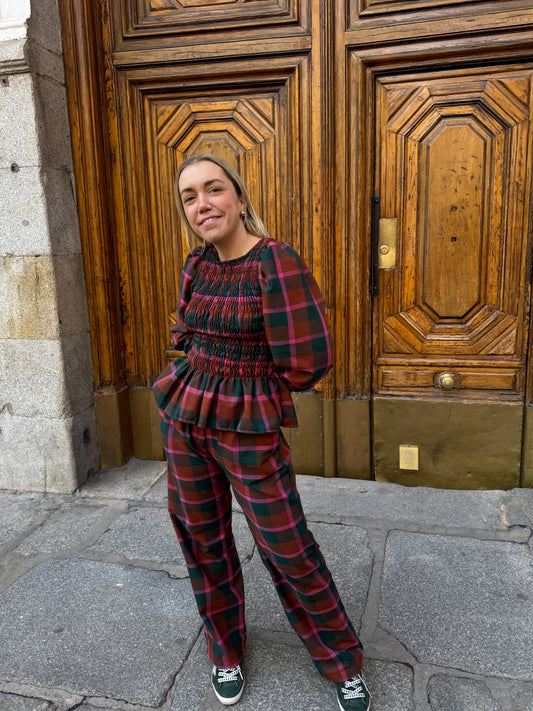 SET PARIS CUADRO ROSA Y VERDE