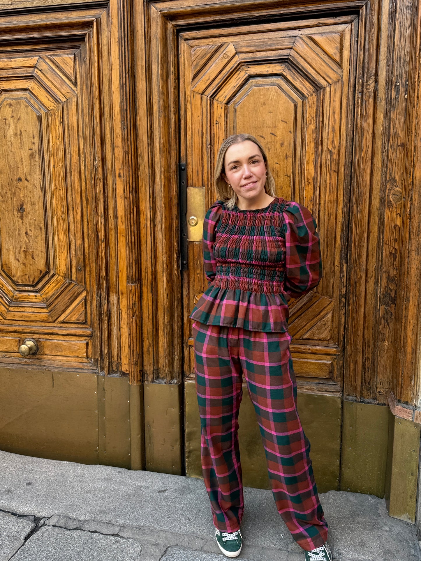 SET PARIS CUADRO ROSA Y VERDE