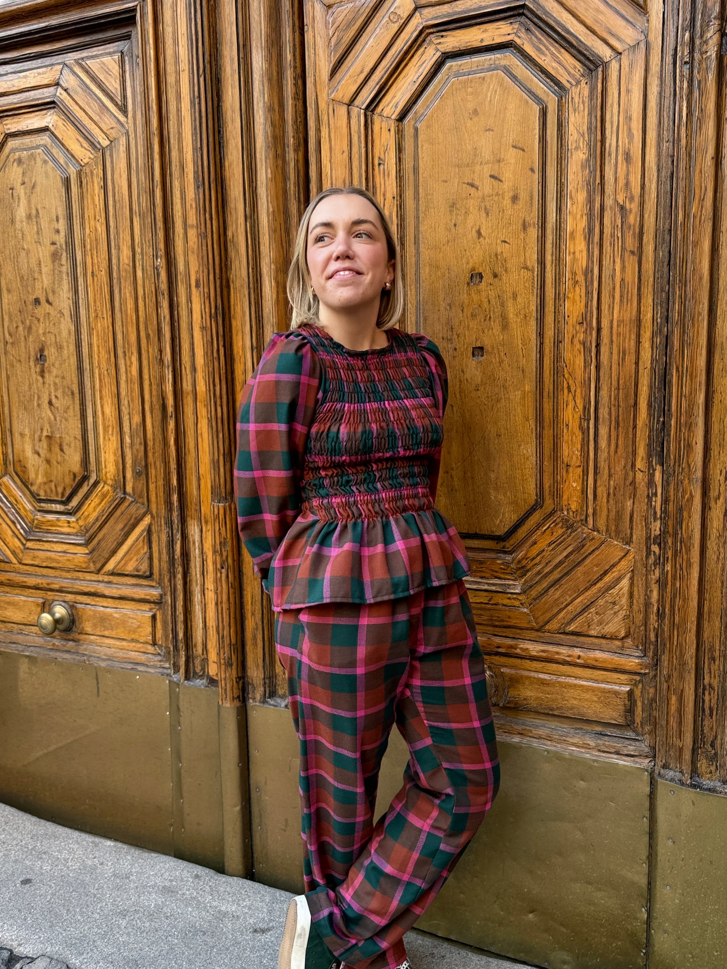 SET PARIS CUADRO ROSA Y VERDE