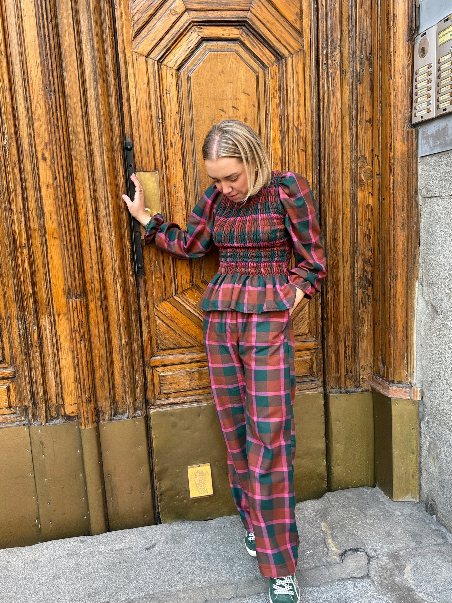 SET PARIS CUADRO ROSA Y VERDE